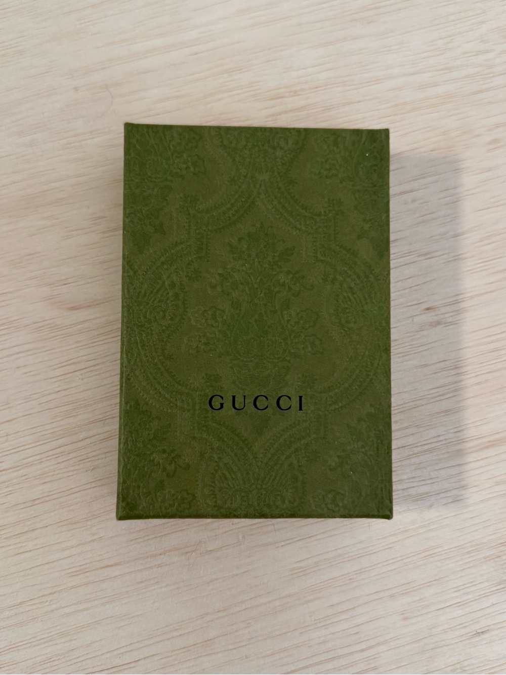 Gucci Green Textured Logo Box